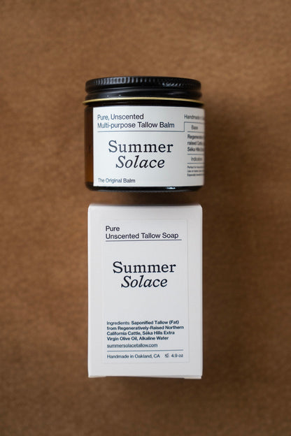 Pure Unscented Tallow – Slow Body Care® Set